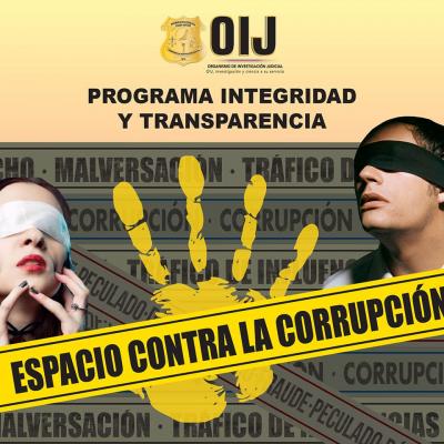 afiche sobre integridad y transparencia