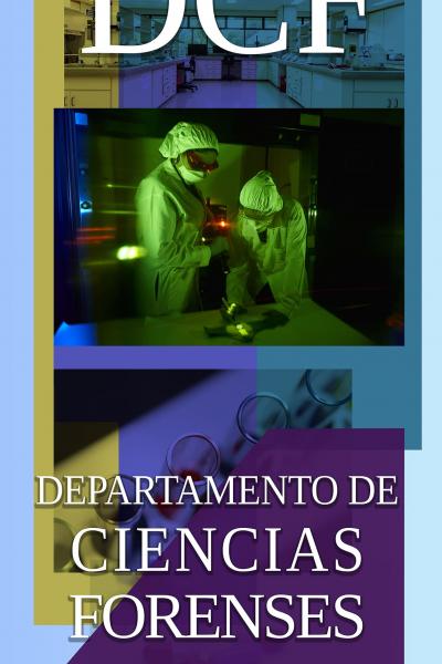 Diseño de banner del departamento de ciencias forenses
